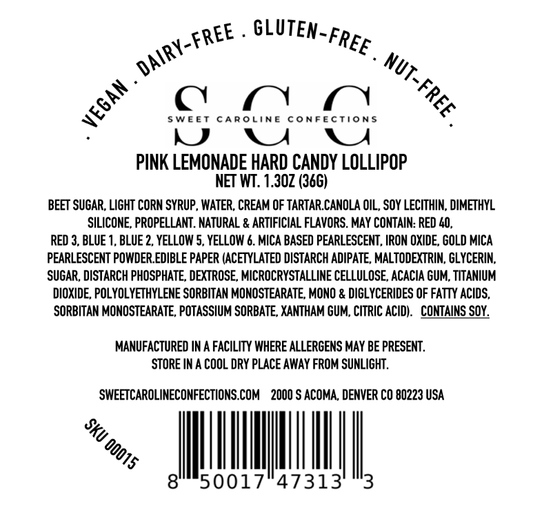 Flamingo Lollipop - Pink Lemonade Flavor