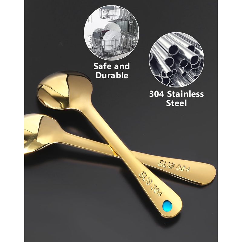 Petite Gold Serving Spoon