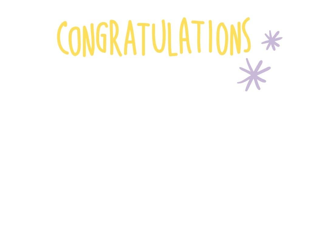 CONGRATULATIONS STAR MINI CARD