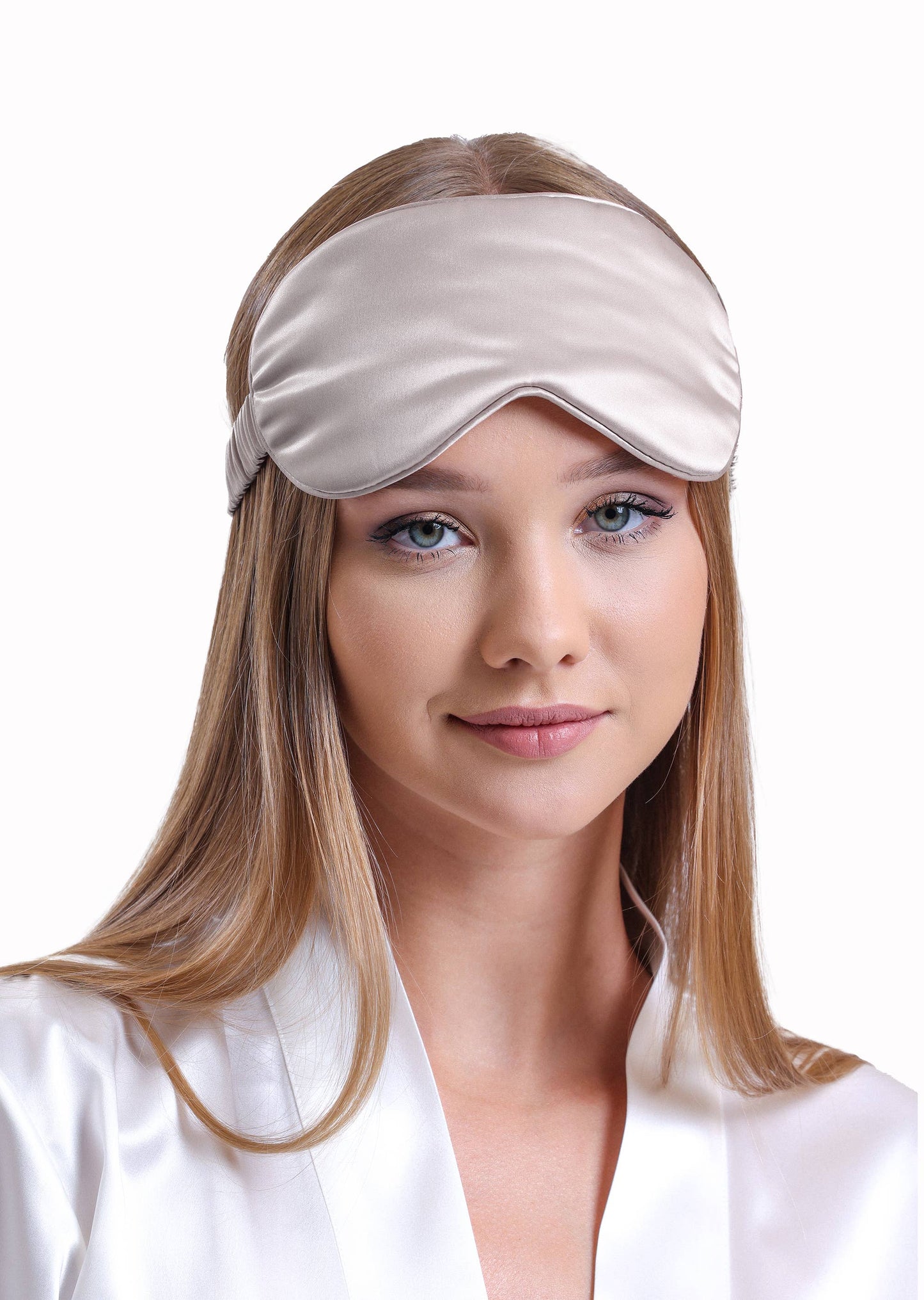 Silk Sleep Mask - 100% Mulberry Silk - Grey