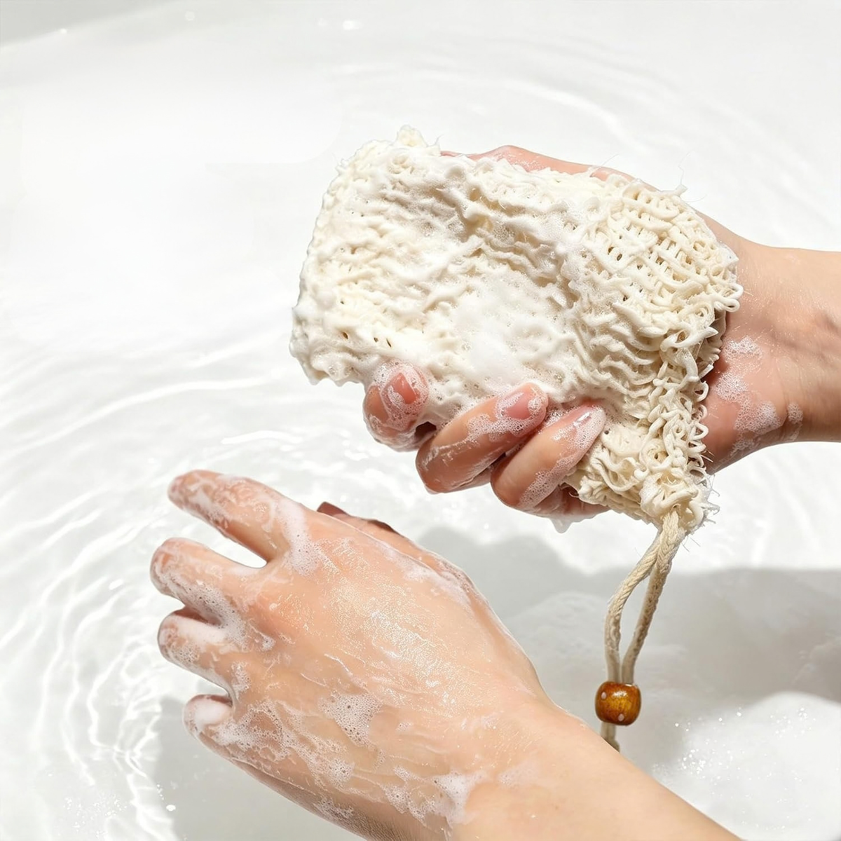 Natural Sisal Soap Saver Bag
