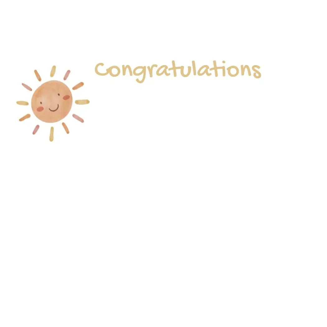 CONGRATULATIONS SUN MINI CARD