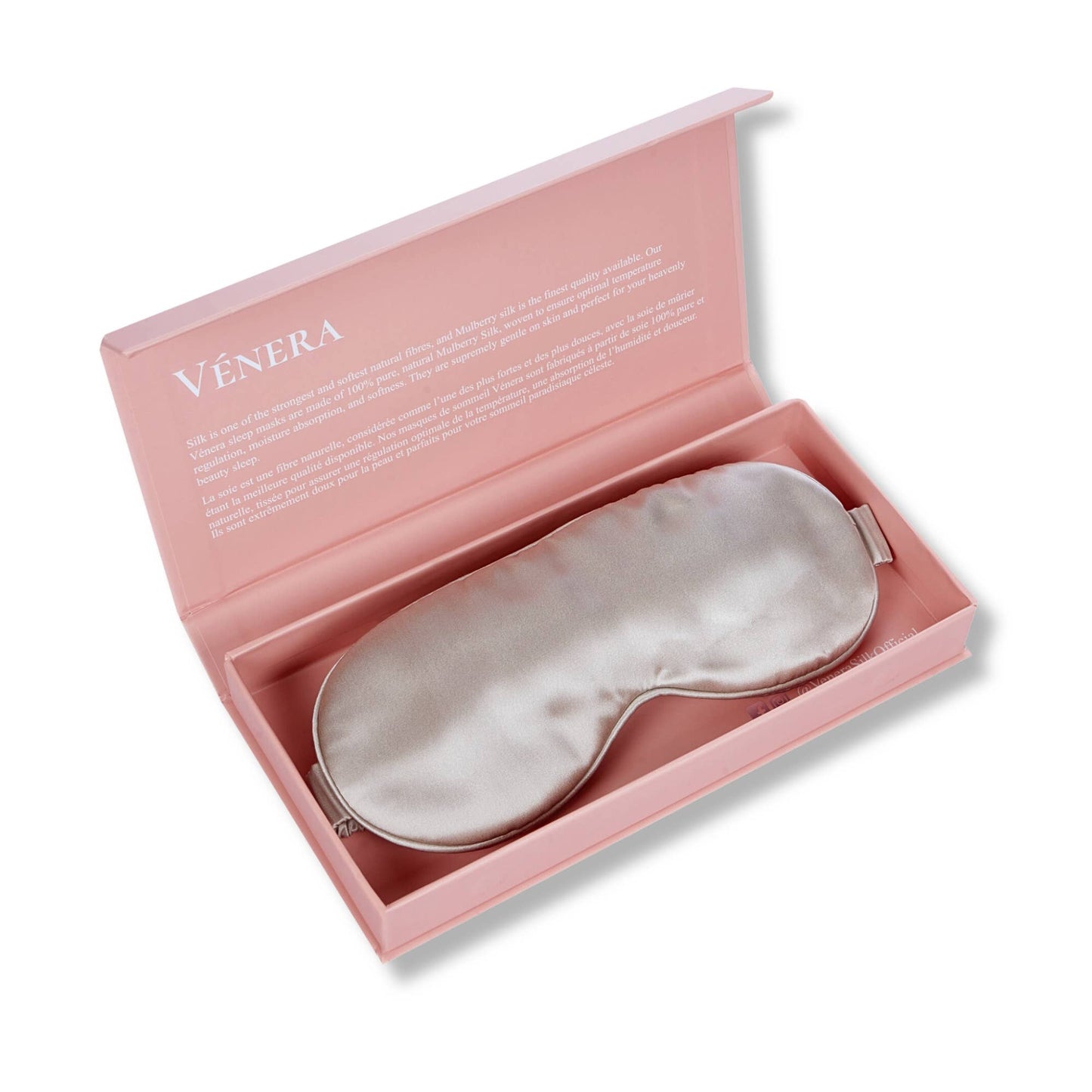 Silk Sleep Mask - 100% Mulberry Silk - Grey