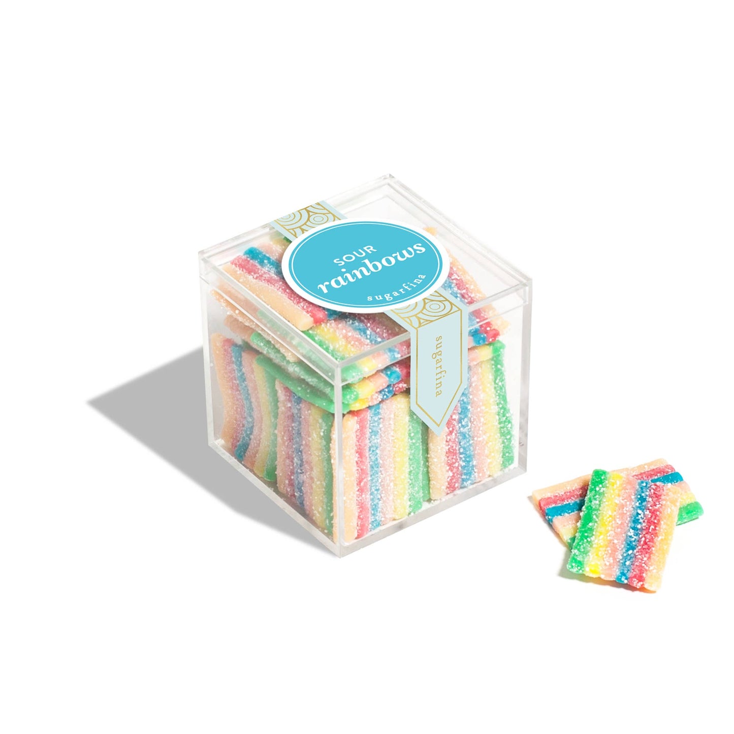Sour Rainbow Belts - Small Candy Cube