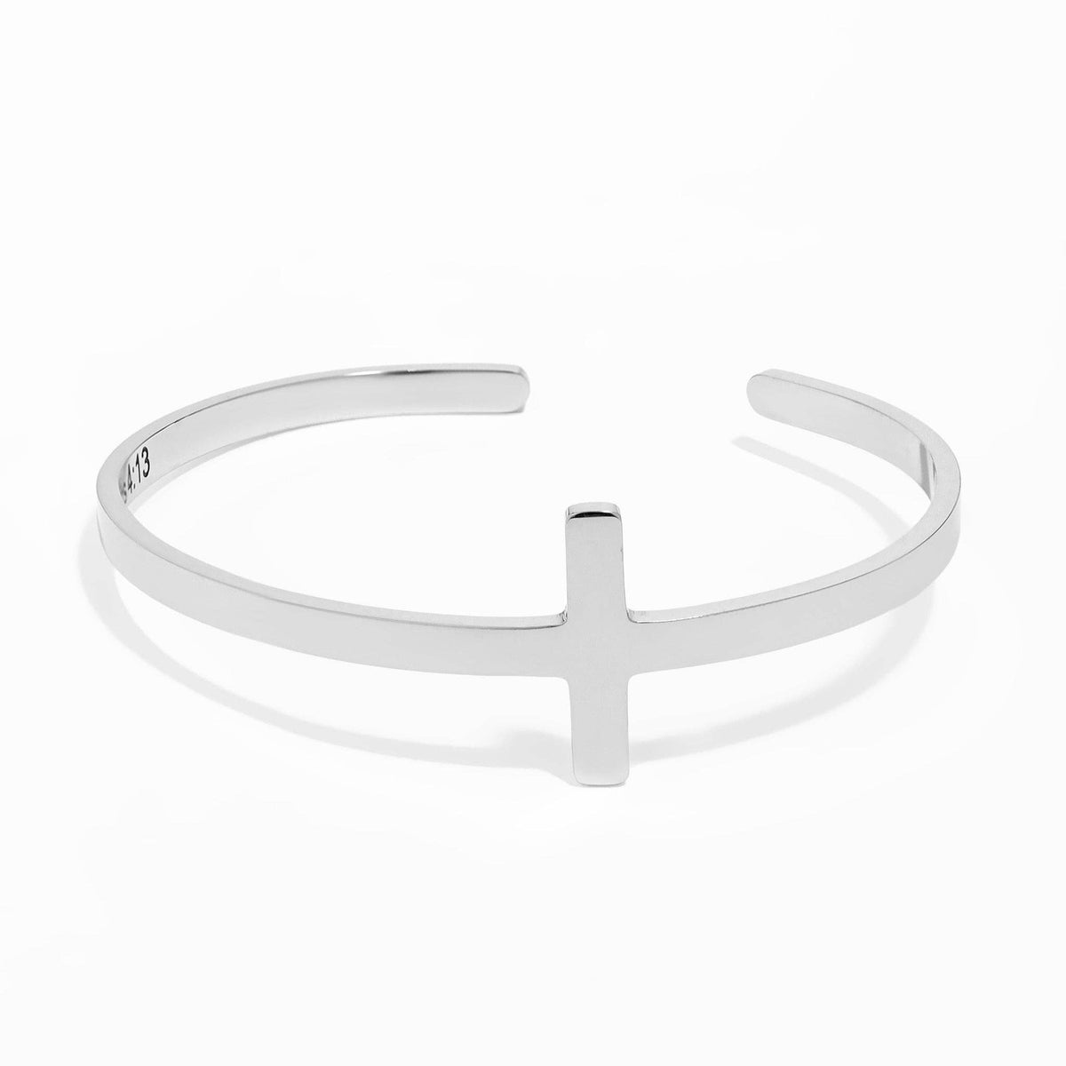 Philippians 4:13 Cross Cuff Bracelet