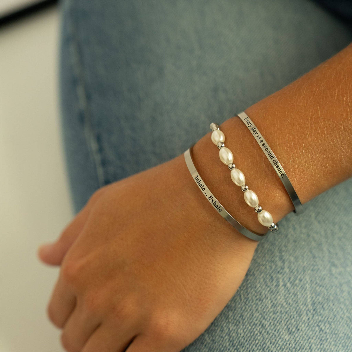 Every Day Is a Fresh Start Bangle Bracelet