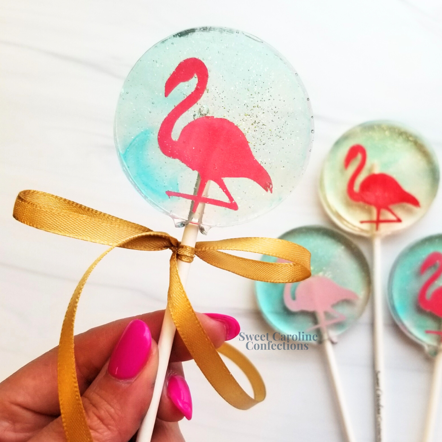 Flamingo Lollipop - Pink Lemonade Flavor