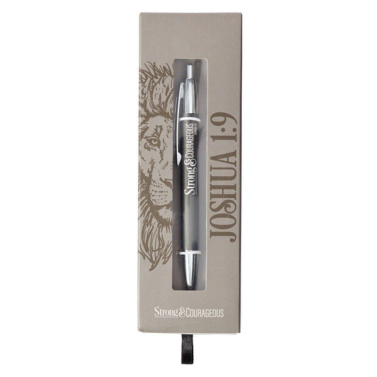 Strong & Courageous Gift Pen – Joshua 1:9