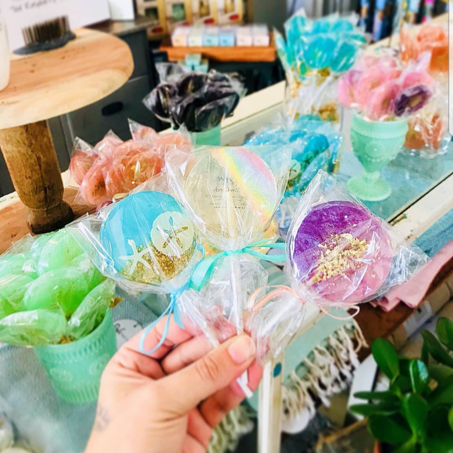 Rosé Wine Sparkle Lollipop - Rosé Wine Flavor,