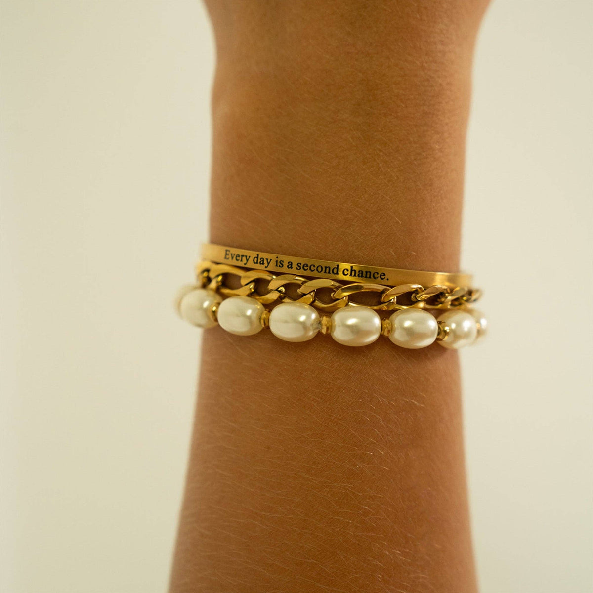 Every Day Is a Fresh Start Bangle Bracelet