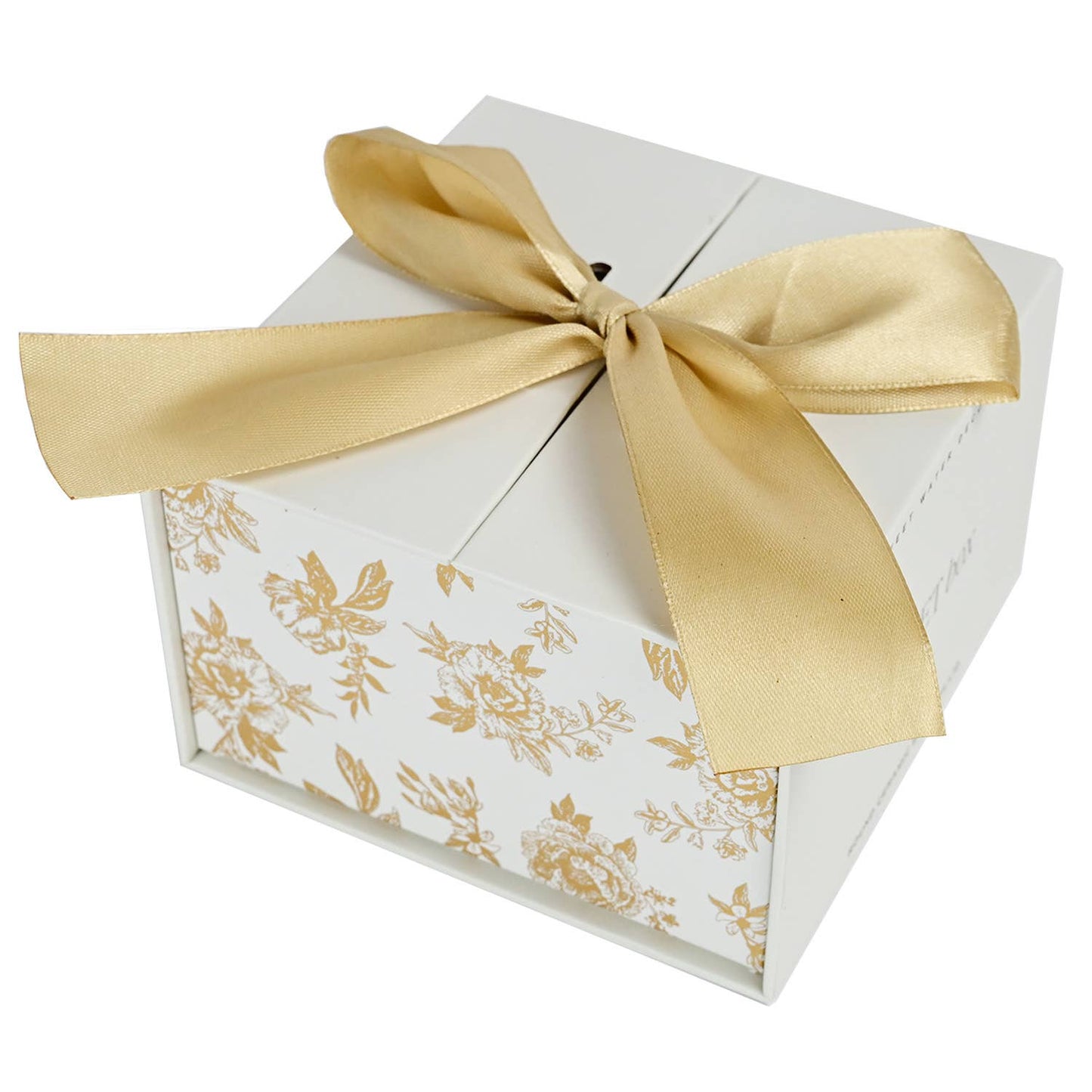 Gold Delft Ceramic Trinket Box