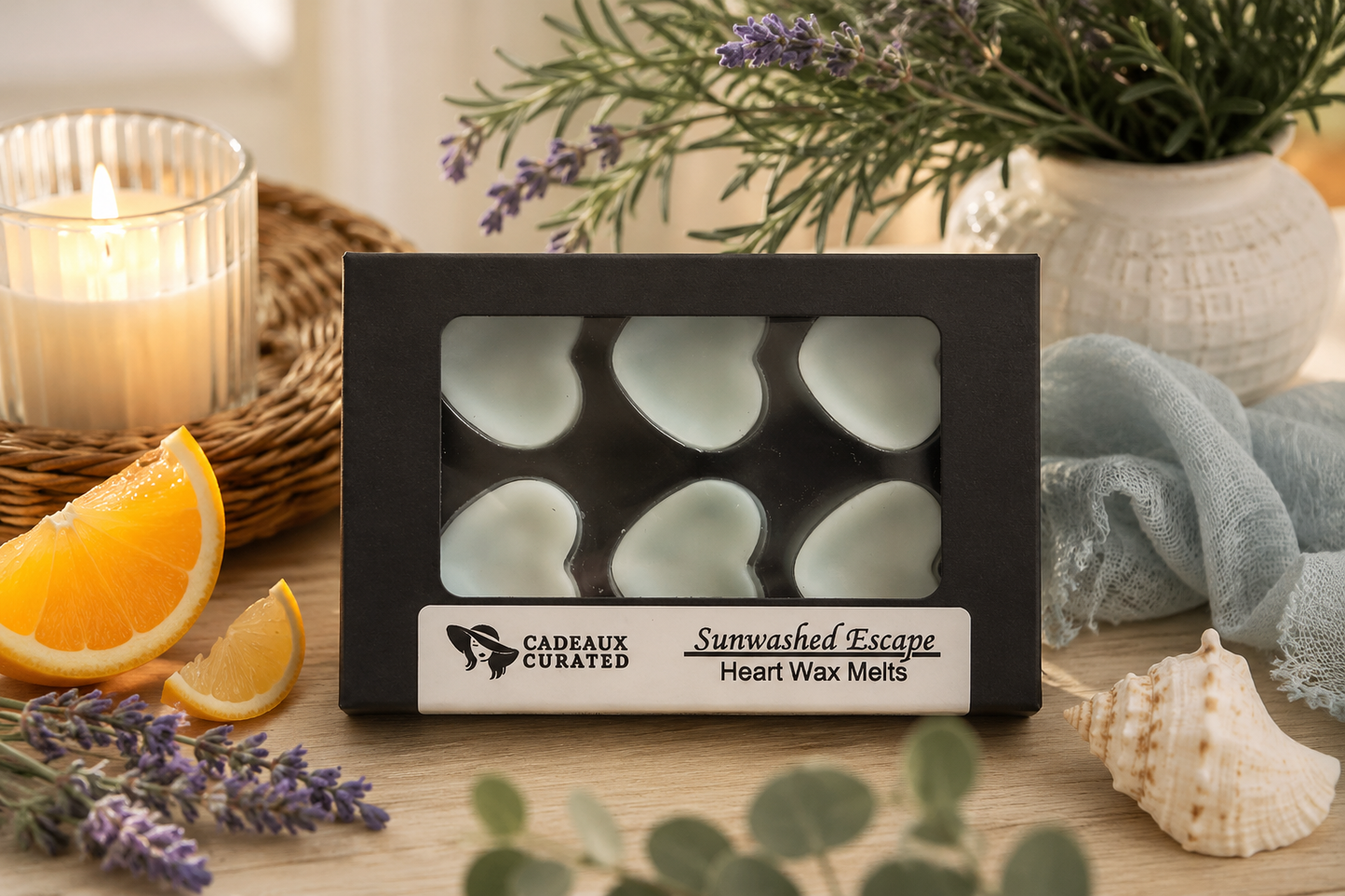 Heart Wax Melts - Sunwashed Escape