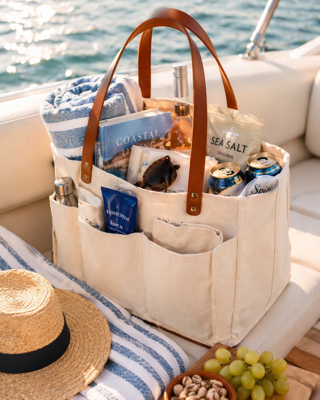 Canvas Weekender Carryall Tote
