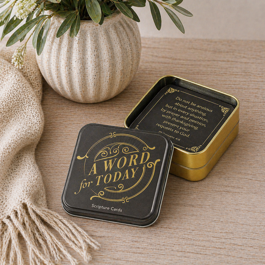 Scripture Cards in Tin – A Word for Today