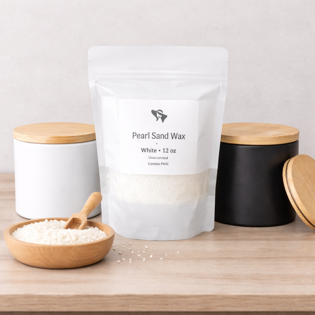 Pearl Sand Candle Refill - White