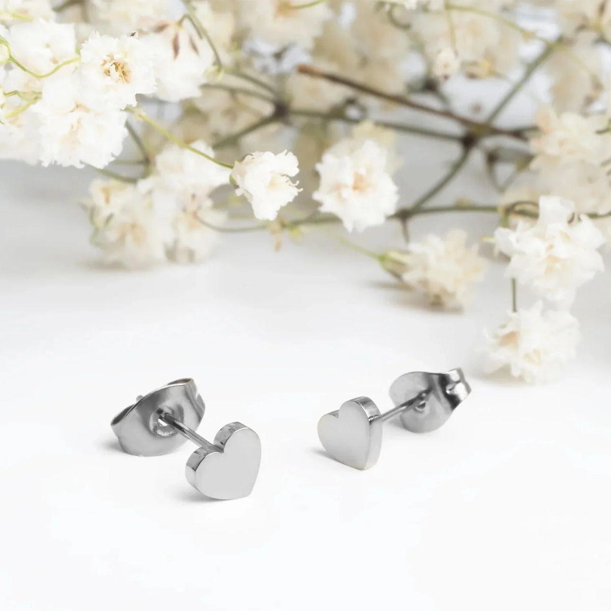 Heart Stud Earrings