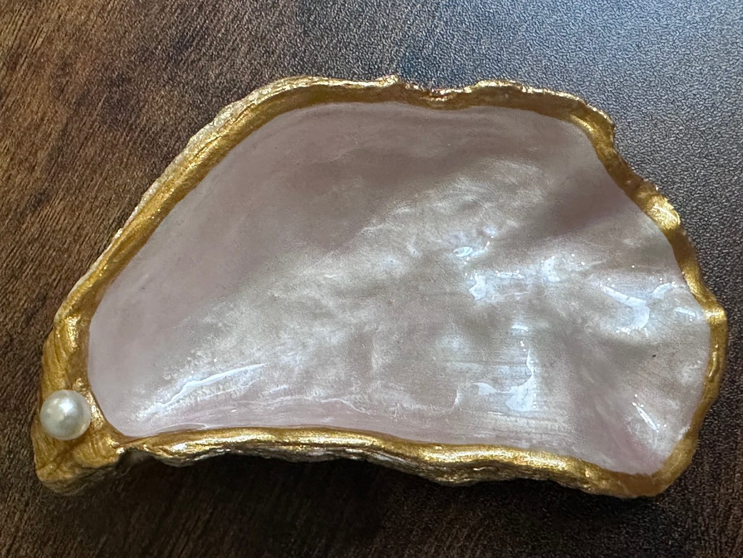 Handcrafted Oyster Shell Trinket Dish & Coastal Decor