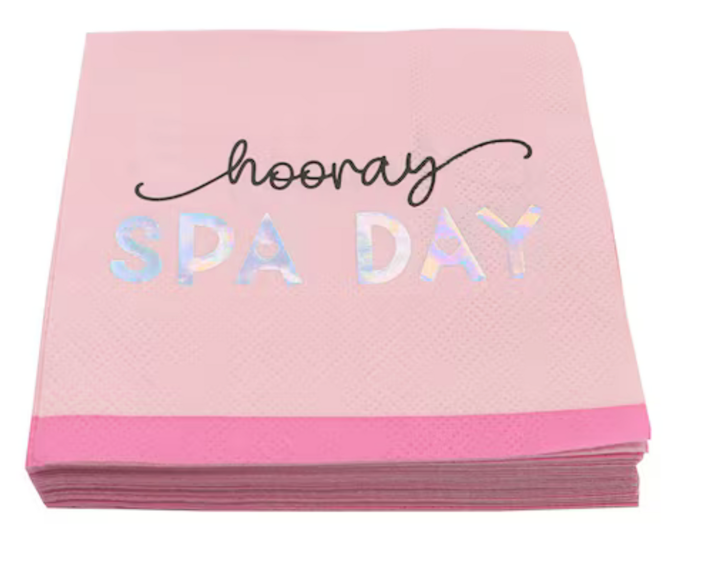 Hooray Spa Day Beverage Napkins