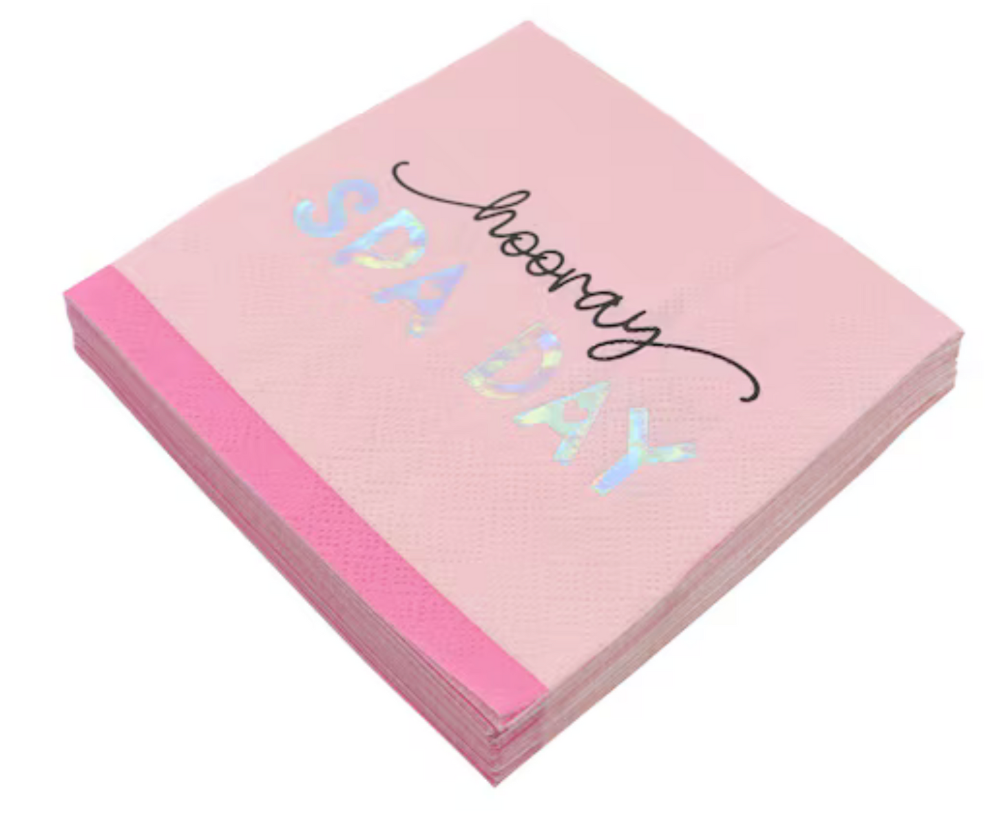 Hooray Spa Day Beverage Napkins