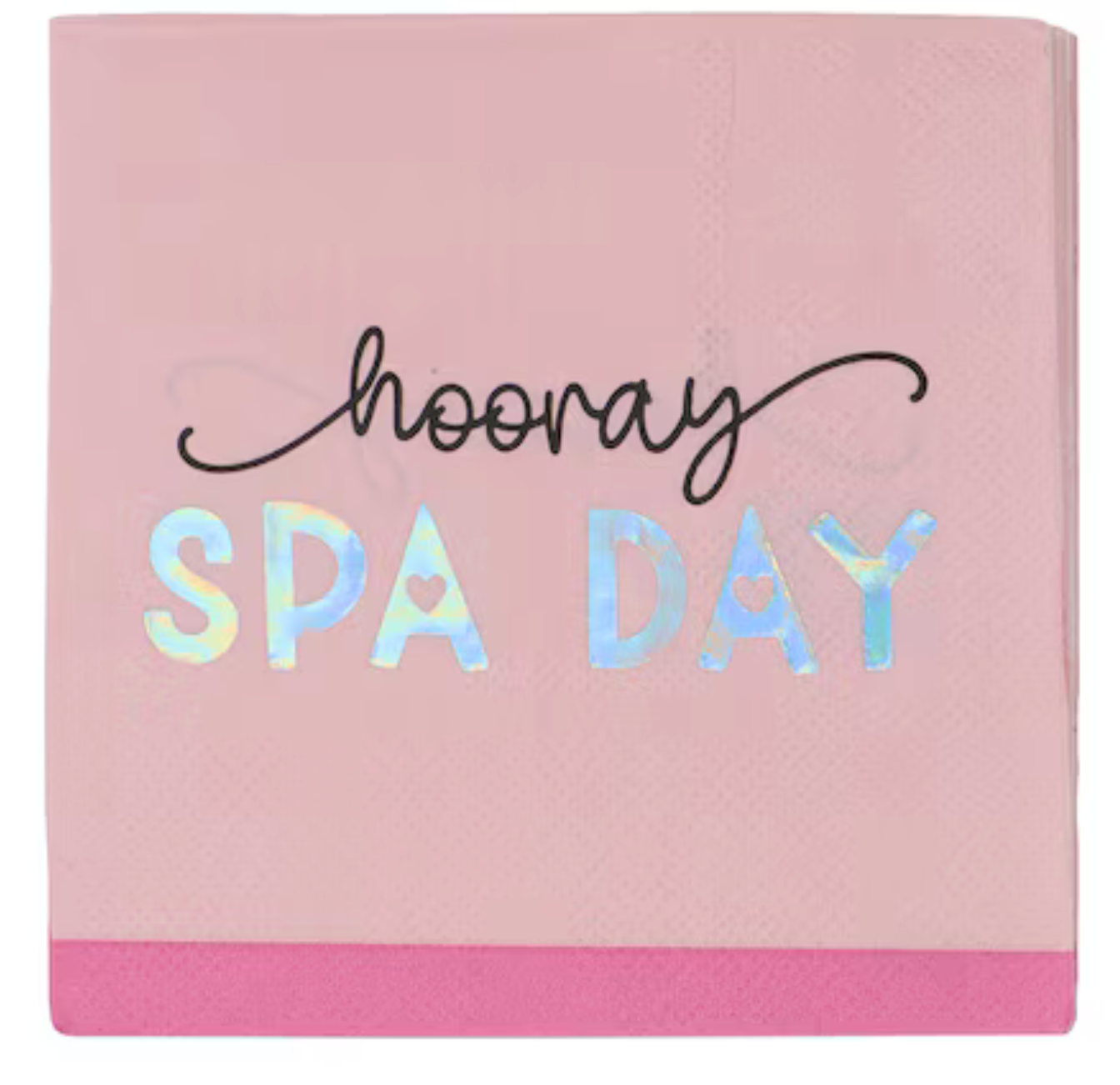 Hooray Spa Day Beverage Napkins