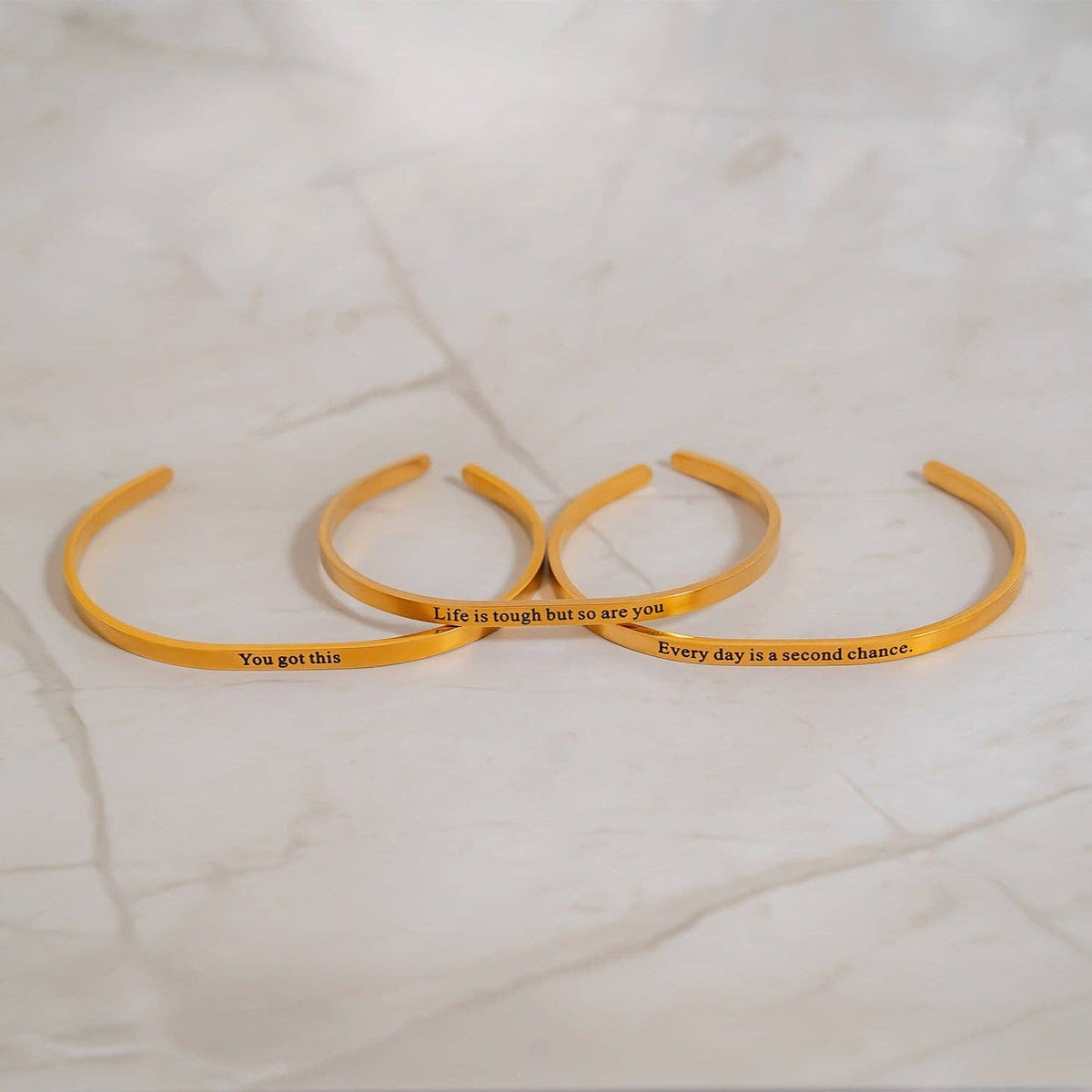 Every Day Is a Fresh Start Bangle Bracelet