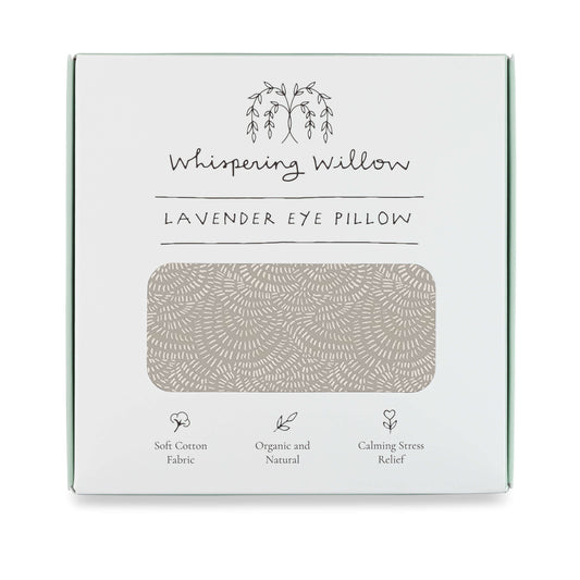 Lavender Weighted Eye Pillow -  Stone