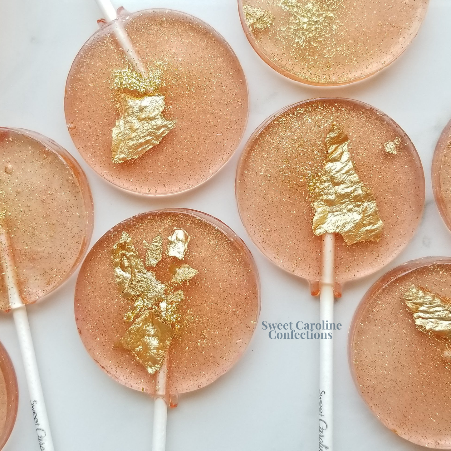Rosé Wine Sparkle Lollipop - Rosé Wine Flavor,