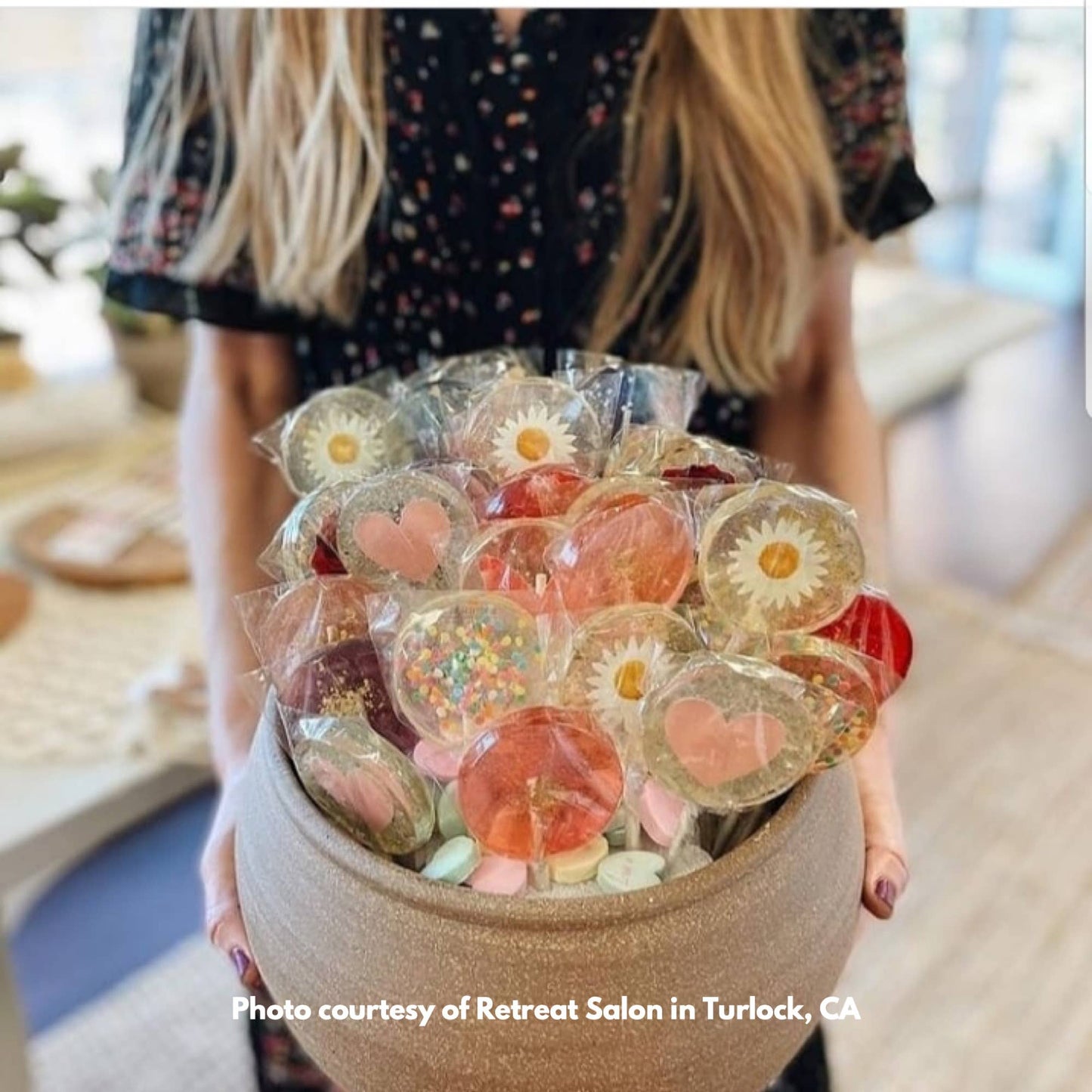 Rosé Wine Sparkle Lollipop - Rosé Wine Flavor,