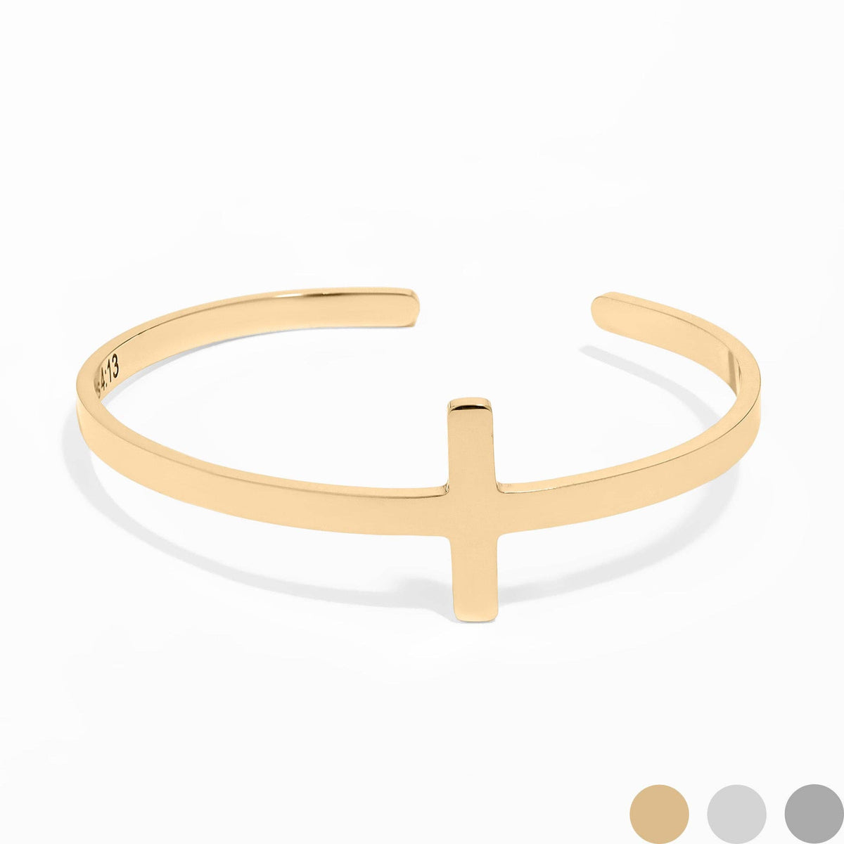 Philippians 4:13 Cross Cuff Bracelet