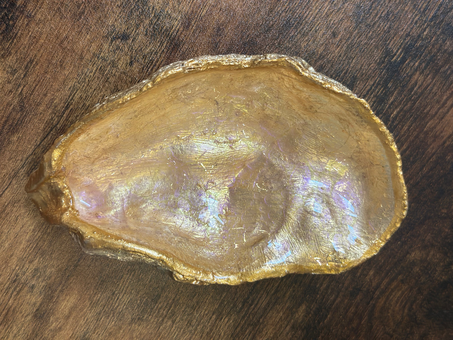 Handcrafted Oyster Shell Trinket Dish & Coastal Decor