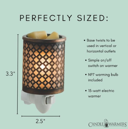 Moroccan Metal Pluggable Fragrance Warmer