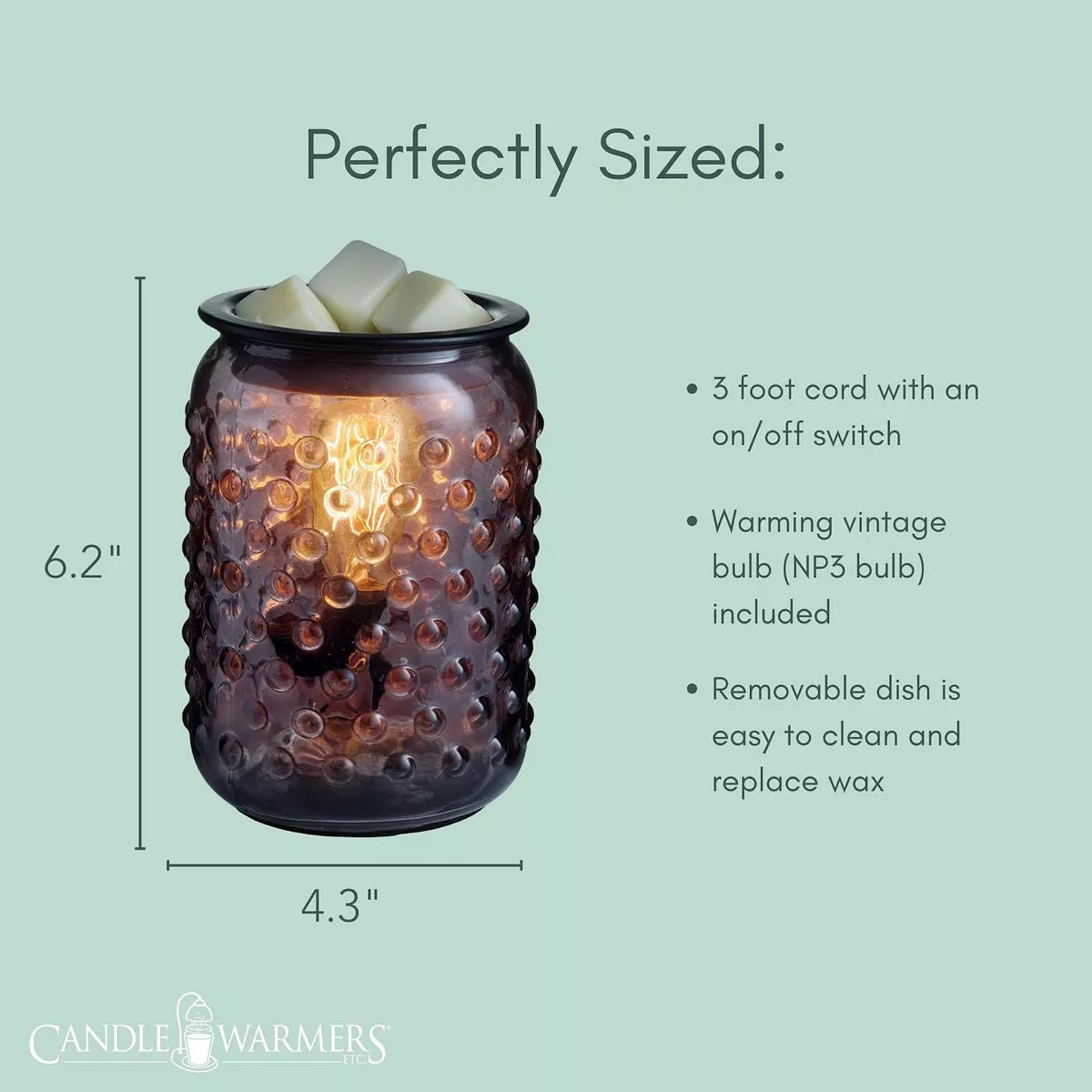 Smokey Hobnail Table Top Fragrance Warmer