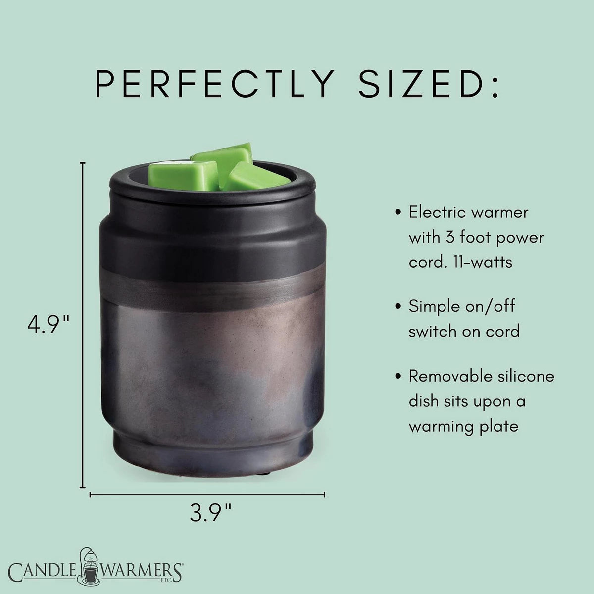 Black Dipped Table Top Fragrance Warmer